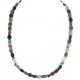 Navajo .925 Sterling Silver Certified Authentic Natural Turquoise Jasper Native American Multicolor Necklace 750203