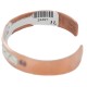 Certified Authentic .925 Sterling Silver Handmade Navajo Native American Pure Copper Bracelet 24497-12