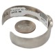 Certified Authentic Navajo Handmade Natural Tigers Eye Native American Nickel Bracelet 24494-11