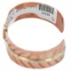 Certified Authentic Navajo Handmade Brass Native American Pure Copper Bracelet 24499-2