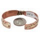Certified Authentic Navajo Handmade Brass Native American Pure Copper Bracelet 24499-2