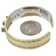 Certified Authentic Navajo Handmade Natural Turquoise Native American Brass Bracelet 24495-2