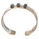 Certified Authentic Handmade Navajo Natural Turquoise Native American Brass Bracelet 24495-1