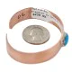 Handmade Navajo Natural Turquoise Native American Pure Copper Bracelet 24494-7 Handmade Navajo Natural Turquoise Native American Pure Copper Bracelet 24494-7