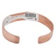 Certified Authentic Handmade Navajo Natural Lapis Native American Pure Copper Bracelet 24494-8