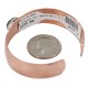 Certified Authentic Navajo Handmade Natural Tigers Eye Native American Pure Copper Bracelet 24494-1
