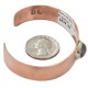 Certified Authentic Navajo Handmade Natural Jasper Native American Pure Copper Bracelet 24494-3