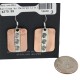 Certified Authentic Maze .925 Sterling Silver Handmade Navajo Native American Pure Copper Dangle Earrings 18249-3