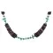 Navajo .925 Sterling Silver Natural Turquoise Graduated Heishi Native American Necklace 750205-1 Navajo .925 Sterling Silver Natural Turquoise Graduated Heishi Native American Necklace 750205-1