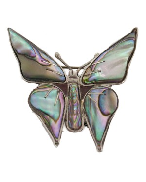 Butterfly Certified Authentic Navajo .925 Sterling Silver Native American Pin 2431