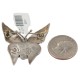 Butterfly Certified Authentic Navajo .925 Sterling Silver Native American Pin 2431