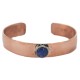 Certified Authentic Handmade Navajo Natural Lapis Native American Pure Copper Bracelet 24494-8