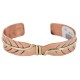 Certified Authentic Navajo Handmade Brass Native American Pure Copper Bracelet 24499-2