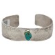Certified Authentic Navajo Handmade Natural Turquoise Native American Nickel Bracelet 24494-9