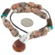 .925 Sterling Silver Certified Authentic Navajo Natural Turquoise Jasper Tigers Eye Native American Necklace 750209-9 .925 Sterling Silver Certified Authentic Navajo Natural Turquoise Jasper Tigers Eye Native American Necklace 750209-9