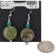 Navajo .925 Sterling Silver Hooks Certified Authentic Natural Turquoise Blood Stone Native American Dangle Earrings 18251-5 Navajo .925 Sterling Silver Hooks Certified Authentic Natural Turquoise Blood Stone Native American Dangle Earrings 18251-5