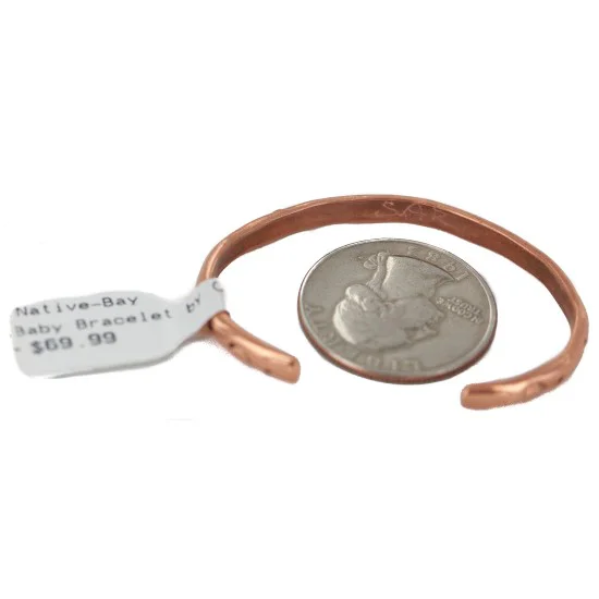 Handmade Navajo Pure Copper Baby Bracelet NB160401201359 Handmade Navajo Pure Copper Baby Bracelet NB160401201359