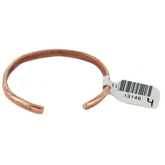 Navajo Feather Handmade Pure Copper Native American Baby Bracelet 13146-4 Navajo Feather Handmade Pure Copper Native American Baby Bracelet 13146-4