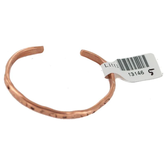 Navajo Bear Paw Handmade Pure Copper Native American Baby Bracelet 13146-5 Navajo Bear Paw Handmade Pure Copper Native American Baby Bracelet 13146-5