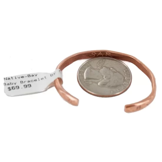 Bear Paw Handmade Navajo Pure Copper Native American Baby Bracelet 13146-6 Bear Paw Handmade Navajo Pure Copper Native American Baby Bracelet 13146-6
