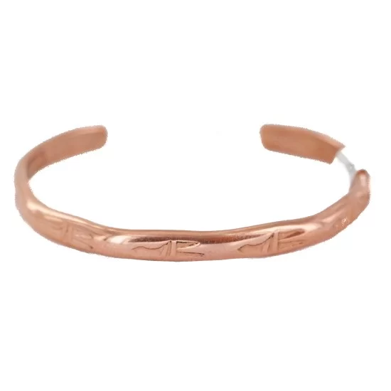 Bear Paw Handmade Navajo Pure Copper Native American Baby Bracelet 13146-6 Bear Paw Handmade Navajo Pure Copper Native American Baby Bracelet 13146-6