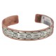 Certified Authentic .925 Sterling Silver Bear Feather Handmade Navajo Native American Pure Copper Bracelet 24493-2 Certified Authentic .925 Sterling Silver Bear Feather Handmade Navajo Native American Pure Copper Bracelet 24493-2