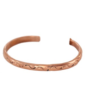 Handmade Navajo Certified Authentic Pure Copper Native American Baby Bracelet 13146-1 Handmade Navajo Certified Authentic Pure Copper Native American Baby Bracelet 13146-1