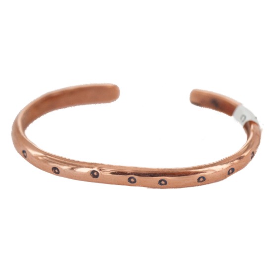 Navajo Handmade Certified Authentic Pure Copper Native American Baby Bracelet 13146-9