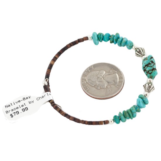 Navajo Certified Authentic Heishi Native American Adjustable Wrap Bracelet 13151-15