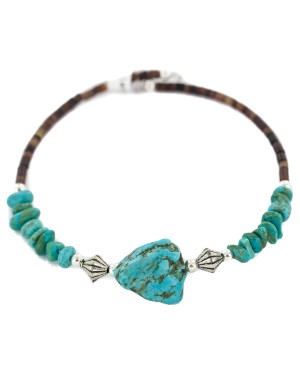 Navajo Certified Authentic Heishi Native American Adjustable Wrap Bracelet 13151-27
