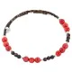 Navajo Natural Heishi Agate Coral Native American Adjustable Wrap Bracelet 13151-37 Navajo Natural Heishi Agate Coral Native American Adjustable Wrap Bracelet 13151-37