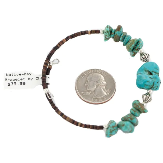 Navajo Natural Heishi Native American Adjustable Wrap Bracelet 13151-11 Navajo Natural Heishi Native American Adjustable Wrap Bracelet 13151-11