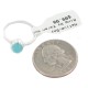 .925 Sterling Silver Navajo Certified Authentic Handmade Natural Turquoise Native American Ring Size 7 24503-6