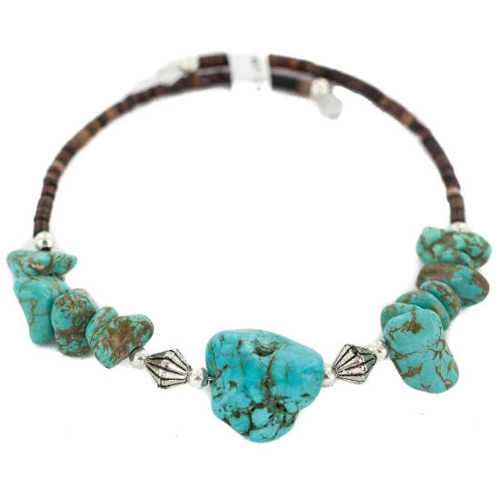 Navajo Natural Heishi Native American Adjustable Wrap Bracelet 13151-11 Navajo Natural Heishi Native American Adjustable Wrap Bracelet 13151-11