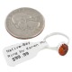 .925 Sterling Silver Navajo Certified Authentic Handmade Natural Amber Native American Ring Size 7 24504-7