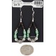 Certified Authentic .925 Sterling Silver Hooks Navajo Natural Turquoise Heishi Hoop Native American Dangle Earrings 18263-30 Certified Authentic .925 Sterling Silver Hooks Navajo Natural Turquoise Heishi Hoop Native American Dangle Earrings 18263-30
