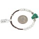 Certified Authentic Navajo Natural Turquoise Heishi Native American Adjustable Wrap Bracelet 13151-63