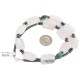 .925 Sterling Silver Certified Authentic Navajo Natural Turquoise Pink Quartz Hematite Native American Necklace 750207-1 .925 Sterling Silver Certified Authentic Navajo Natural Turquoise Pink Quartz Hematite Native American Necklace 750207-1