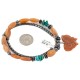 .925 Sterling Silver Butterfly Certified Authentic Navajo Natural Turquoise Agate Hematite Native American Necklace 750209-2
