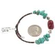 Navajo Heishi Coral Native American Adjustable Wrap Bracelet 13151-50 Navajo Heishi Coral Native American Adjustable Wrap Bracelet 13151-50