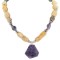 .925 Sterling Silver Navajo Natural Turquoise Jasper Agate Amethyst Native American Necklace 750208-4 .925 Sterling Silver Navajo Natural Turquoise Jasper Agate Amethyst Native American Necklace 750208-4