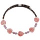 Certified Authentic Natural Pink Quartz Heishi Navajo Native American Adjustable Wrap Bracelet 13151-59
