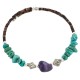 Certified Authentic Navajo Natural Amethyst Heishi Native American Adjustable Wrap Bracelet 13151-65 Certified Authentic Navajo Natural Amethyst Heishi Native American Adjustable Wrap Bracelet 13151-65