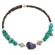 Navajo Natural Amethyst Heishi Native American Adjustable Wrap Bracelet 13151-65 Navajo Natural Amethyst Heishi Native American Adjustable Wrap Bracelet 13151-65
