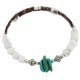 Certified Authentic Navajo Natural Turquoise Heishi Native American Adjustable Wrap Bracelet 13151-63