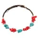 Navajo Natural Turquoise Heishi Coral Native American Adjustable Wrap Bracelet 13151-67 Navajo Natural Turquoise Heishi Coral Native American Adjustable Wrap Bracelet 13151-67