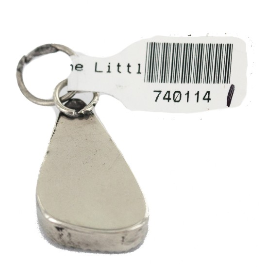 Certified Authentic Navajo Handmade .925 Sterling Silver Natural Mountain Turquoise Native American Pendant 740114-1