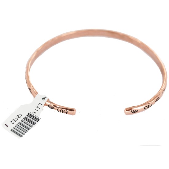 Certified Authentic Butterfly Handmade Navajo Native American Pure Copper Bracelet 13152-1