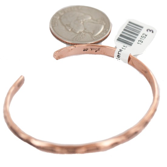 Certified Authentic Handmade Navajo Native American Pure Copper Bracelet 13152-3 Certified Authentic Handmade Navajo Native American Pure Copper Bracelet 13152-3