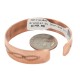 Certified Authentic Handmade Navajo Native American Pure Copper Bracelet 13154